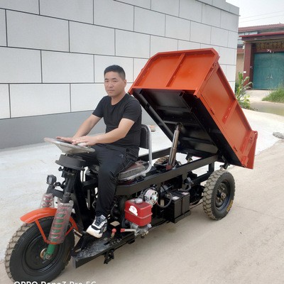建筑工地柴油三輪車電動(dòng)工程自卸載重王農(nóng)用養(yǎng)殖小型混凝土翻斗車