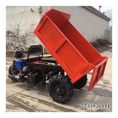 柴油三輪車農(nóng)用車小型工程電動(dòng)建筑工地農(nóng)用運(yùn)輸車自卸爬坡翻斗車
