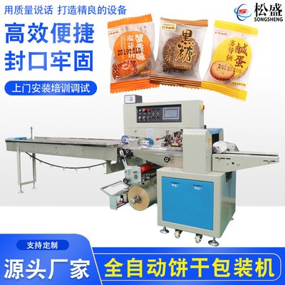 枕式食品包裝機廠家供應(yīng)蛋糕餅干全自動包裝機械設(shè)備質(zhì)保2年