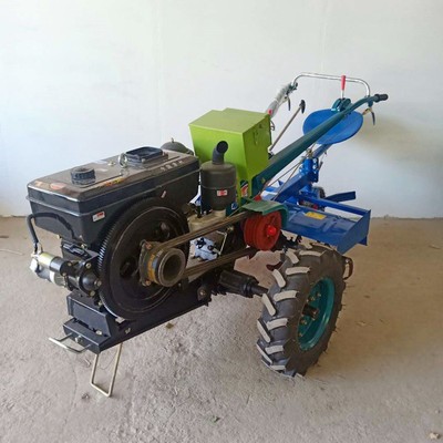 電啟動(dòng)柴油旋耕機(jī)手扶拖拉機(jī)廠家農(nóng)田果園開溝機(jī)乘坐式耕地機(jī)