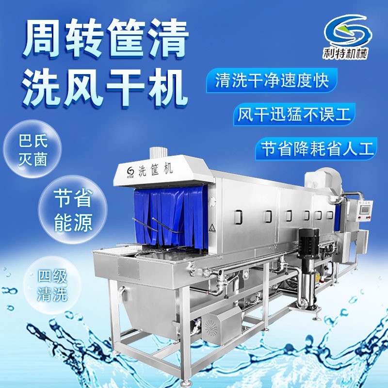諸城利特一件直銷 塑料托盤清洗機 周轉(zhuǎn)筐清洗機 山楂筐清洗設(shè)備