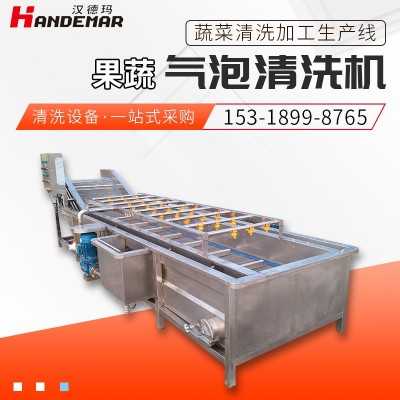 廠家洗菜機(jī)全自動(dòng)水果蔬菜清洗設(shè)備 大型商用白菜菠菜氣泡清洗機(jī)