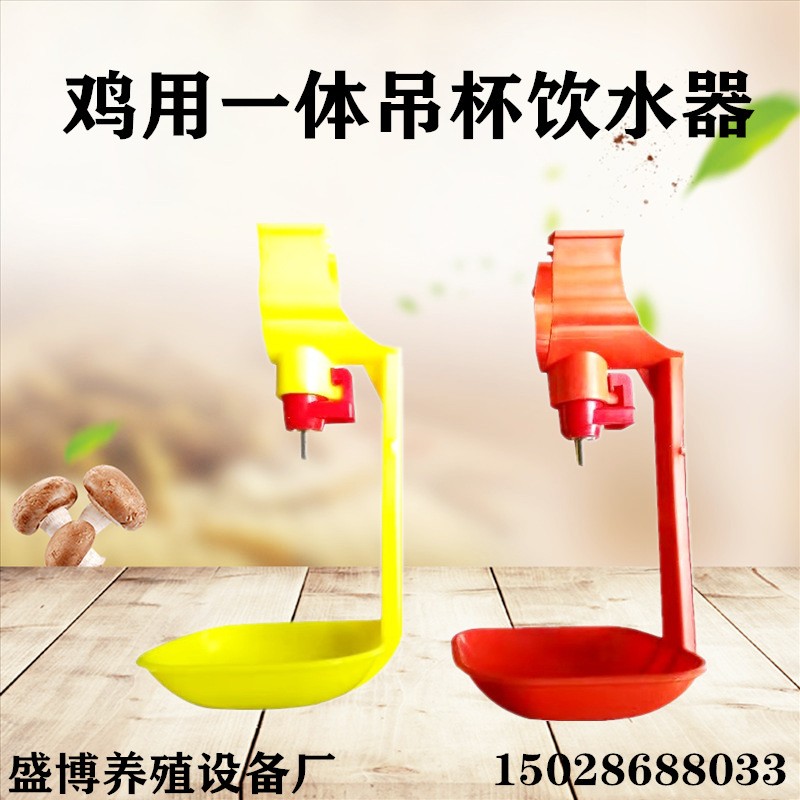 雞鋼球連體飲水 雞用一體吊杯自動飲水器 養(yǎng)雞自動乳頭式飲水器