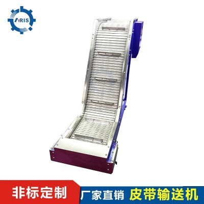 不銹鋼爬坡排屑線 鐵屑廢料輸送機(jī) 數(shù)控車(chē)床自動(dòng)磁性排屑機(jī)廠家
