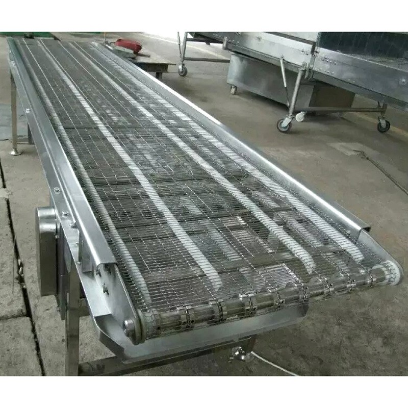 304不銹鋼網(wǎng)帶輸送機(jī)速凍自動(dòng)化流水線 非標(biāo)定做小型網(wǎng)帶鏈輸送機(jī)
