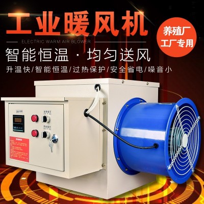 電暖風機工業(yè)大面積養(yǎng)殖育雛智能恒溫房烘干大功率取暖升溫熱風機