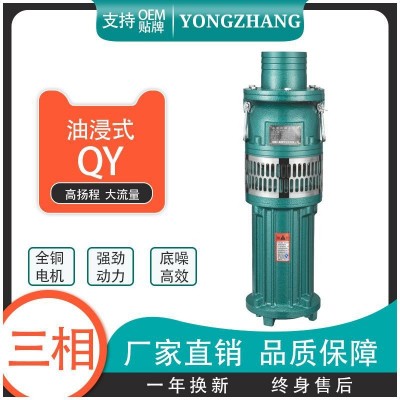 QY型油浸泵潛水泵噴泉泵三相農(nóng)用大流量抽水泵農(nóng)田灌溉抽水泵