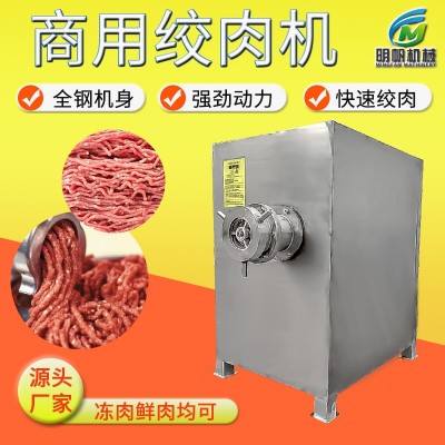 肉餡肉粒絞制碎肉機 鮮肉牛羊肉脯灌腸絞肉器 商用大型凍肉絞肉