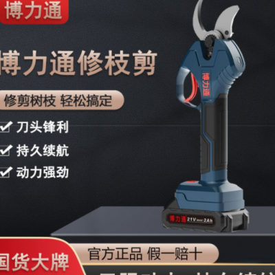平推式電動修枝剪園林工具粗枝剪充電式剪枝機鋰電果樹剪廠家批發(fā)