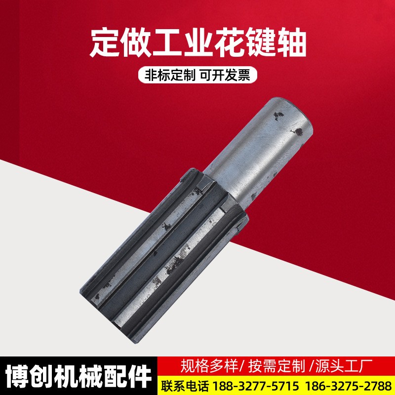 廠(chǎng)家制作花鍵軸 機(jī)械齒輪 精密研磨齒輪軸 齒輪軸花鍵軸工業(yè)鏈輪