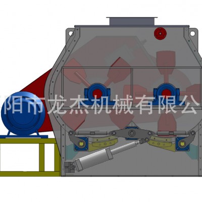 SSHJ0.2碳鋼飼料、預(yù)混料、化學(xué)、醫(yī)藥雙軸槳葉混合機(jī)