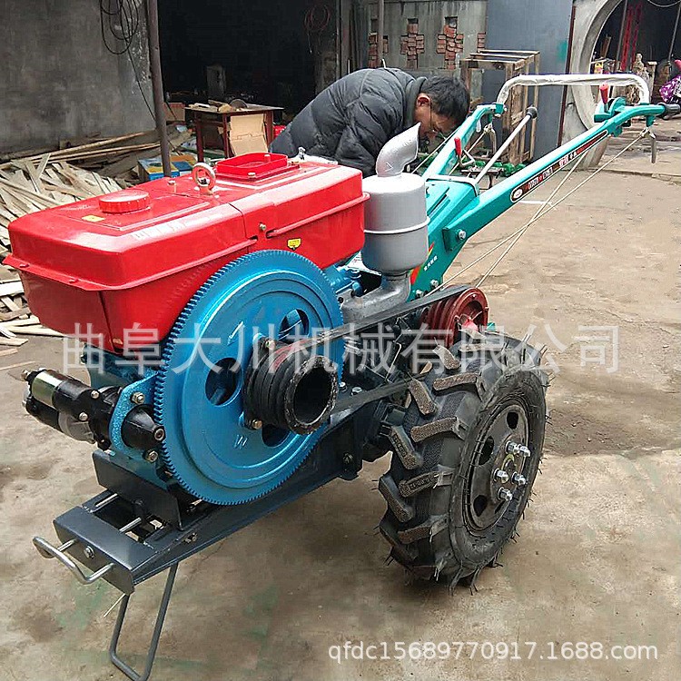 手扶拖拉機價格 18馬力柴油手扶拖拉機 手扶水田打田機