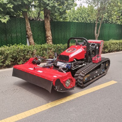 堤壩大馬力遙控割灌機(jī) 全地形護(hù)坡割草機(jī)多缸履帶割草機(jī)