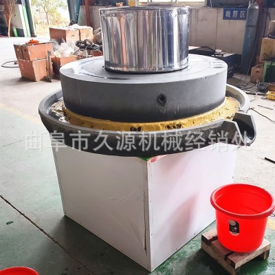 農(nóng)家樂玉米面石磨磨粉機 電動石磨豆?jié){機 麩面分離面粉石磨價格