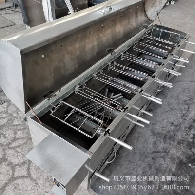 廠家供應(yīng)全自動烤兔機(jī) 木炭燒烤電動旋轉(zhuǎn)烤兔機(jī)器價格 手撕烤兔機(jī)