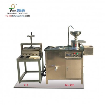 廠家供應(yīng)田崗TG-30+Y-1小型豆腐機(jī) 可生產(chǎn)豆?jié){，豆花，豆腐。