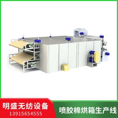 常熟市明盛無紡設(shè)備供應(yīng)噴膠棉烘箱生產(chǎn)線 切邊收卷機