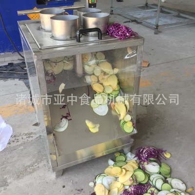 廠家供應(yīng)下壓式切片機(jī) 蘋果香蕉胡蘿卜山藥片成形 果蔬切片設(shè)備