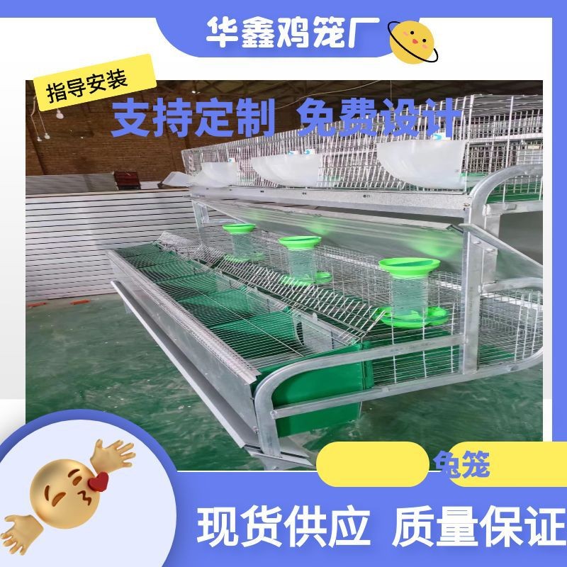 自動(dòng)清糞養(yǎng)殖兔籠大型養(yǎng)殖場自動(dòng)化兔子養(yǎng)殖設(shè)備 熱鍍鋅字母兔籠