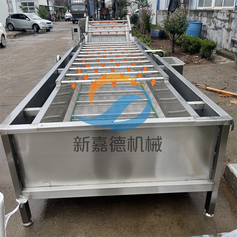 小龍蝦氣泡清洗機(jī) 多功能噴淋清洗設(shè)備 橙子氣泡清洗流水線