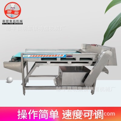廠(chǎng)家直供商用蘑菇切片機(jī) 輸送帶式滾刀切菜機(jī) 蘑菇鮮海帶切絲機(jī)
