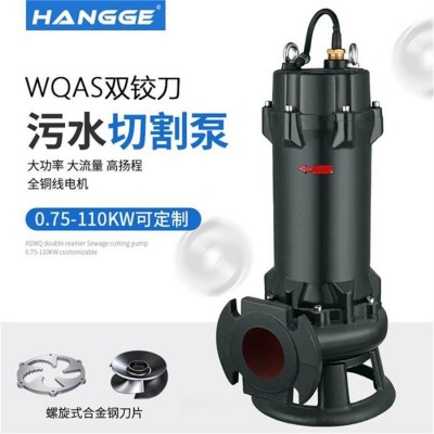 供應合金雙絞刀切割泵 無堵塞污水泵 農業(yè)排污泵 抽化糞池 潛水泵