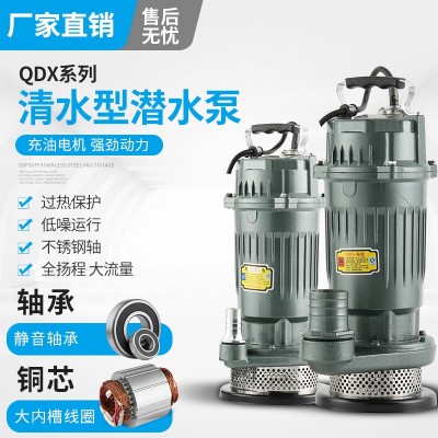 潛水泵220v/380v家用2寸3寸4寸5寸6寸小型抽水機高揚程農(nóng)用清水泵