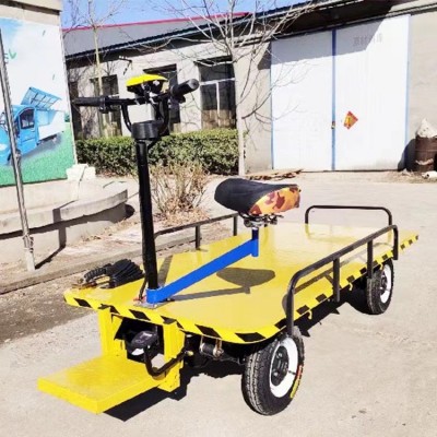 廠區(qū)轉(zhuǎn)運(yùn)車四輪平板電動(dòng)貨運(yùn)車 物流搬運(yùn)車?yán)涇?電動(dòng)四輪平板車