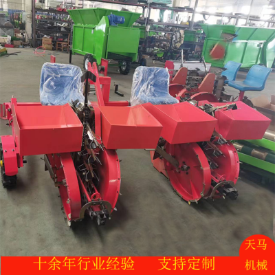 大面積農(nóng)田高效率蛋白桑移栽機 拖拉機牽引蛋白菊栽苗機 定制出售