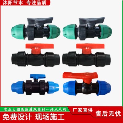PE管件快接球閥 自來水管免熱熔直通活接開關(guān)農(nóng)業(yè)灌溉閥門球閥