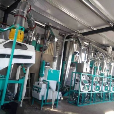 中小型面粉加工成套機(jī)械全自動(dòng)小麥磨粉機(jī)械設(shè)備流水線