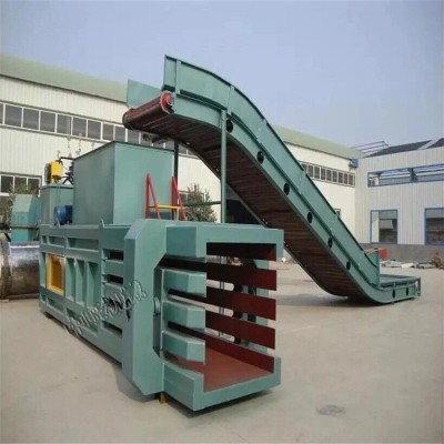供應(yīng)大型半自動(dòng)臥式打包機(jī) 廢紙壓縮捆綁機(jī)工業(yè)邊角料打包機(jī)定制