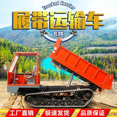 履帶運輸車農(nóng)用爬山虎8噸全地形拉混凝土工程運輸車寧魯機械運輸