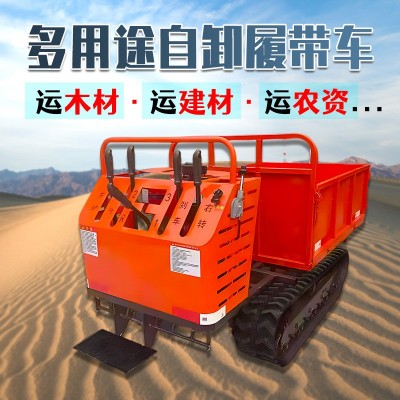 座駕式履帶式運(yùn)輸車 小型四不像拖拉機(jī) 農(nóng)用全地形爬山虎運(yùn)輸車