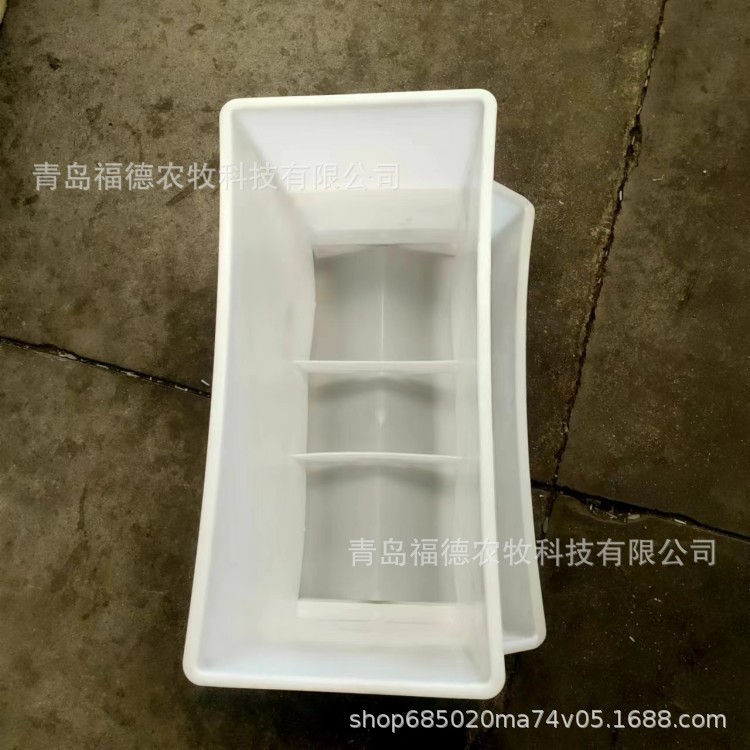 PP白色鴨料箱 純?cè)先怿喠舷?塑料雞鴨鵝料箱 優(yōu)品鴨槽