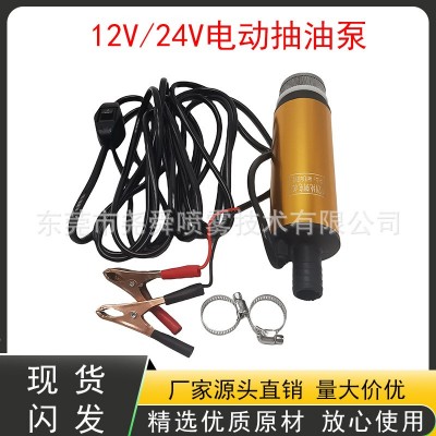 電動(dòng)抽油泵12V24伏220V柴油汽油通用油抽子抽水泵小型抽油神器