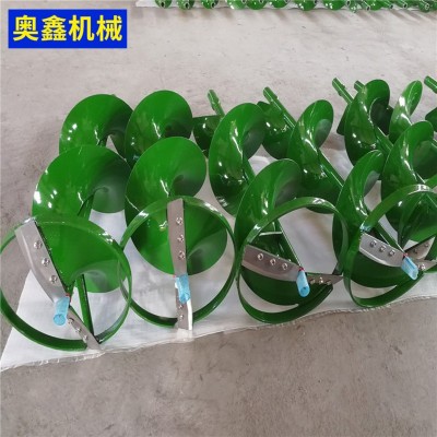 雙葉合金小型電動(dòng)大功率挖坑機(jī)配件 螺旋打樁機(jī) 植樹機(jī)地鉆鉆頭