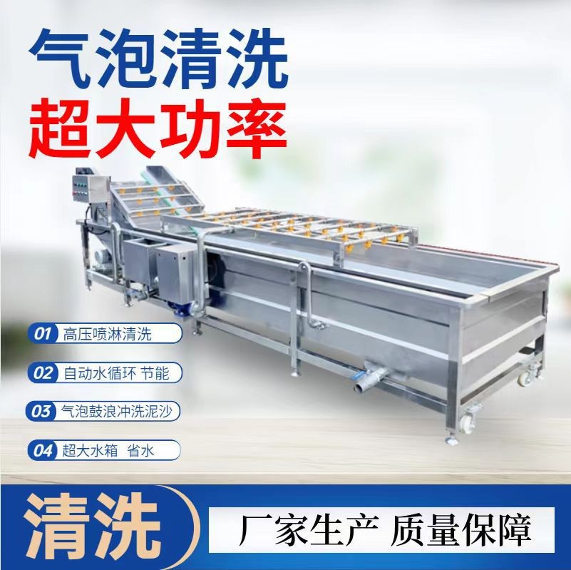 全自動(dòng)氣泡清洗機(jī) 辣椒大棗果蔬清洗機(jī) 商用大型銀耳玉米清洗設(shè)備