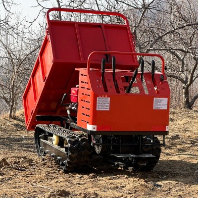 工程農(nóng)用山地履帶運(yùn)輸車(chē)山區(qū)爬坡王小型爬山虎液壓升降翻斗自卸車(chē)