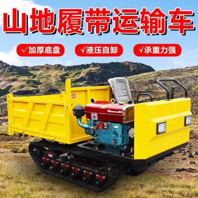 瀚山現(xiàn)貨 全地形履帶車農(nóng)用爬山虎山地果園運輸自卸翻斗 車 履帶車