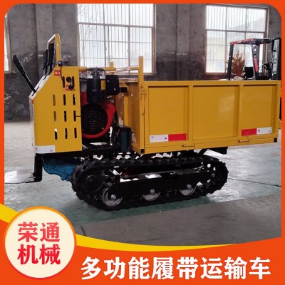 履帶運(yùn)輸車爬墻虎10噸 果園木材運(yùn)輸工程農(nóng)用小型工程運(yùn)料自卸車