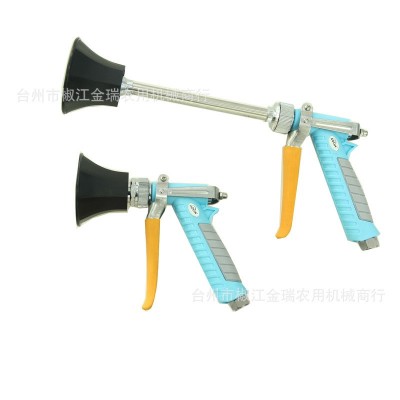 新款農(nóng)用噴霧器打藥機高壓可調(diào)遠程噴槍陶瓷噴嘴園林噴頭雙色長槍